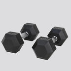 20LB Rubber Coated Cast Iron Dumbbells (Pair)