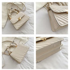 Love Metal Chain Shoulder Handbag for Women