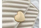 Love Metal Chain Shoulder Handbag for Women