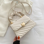 Love Metal Chain Shoulder Handbag for Women