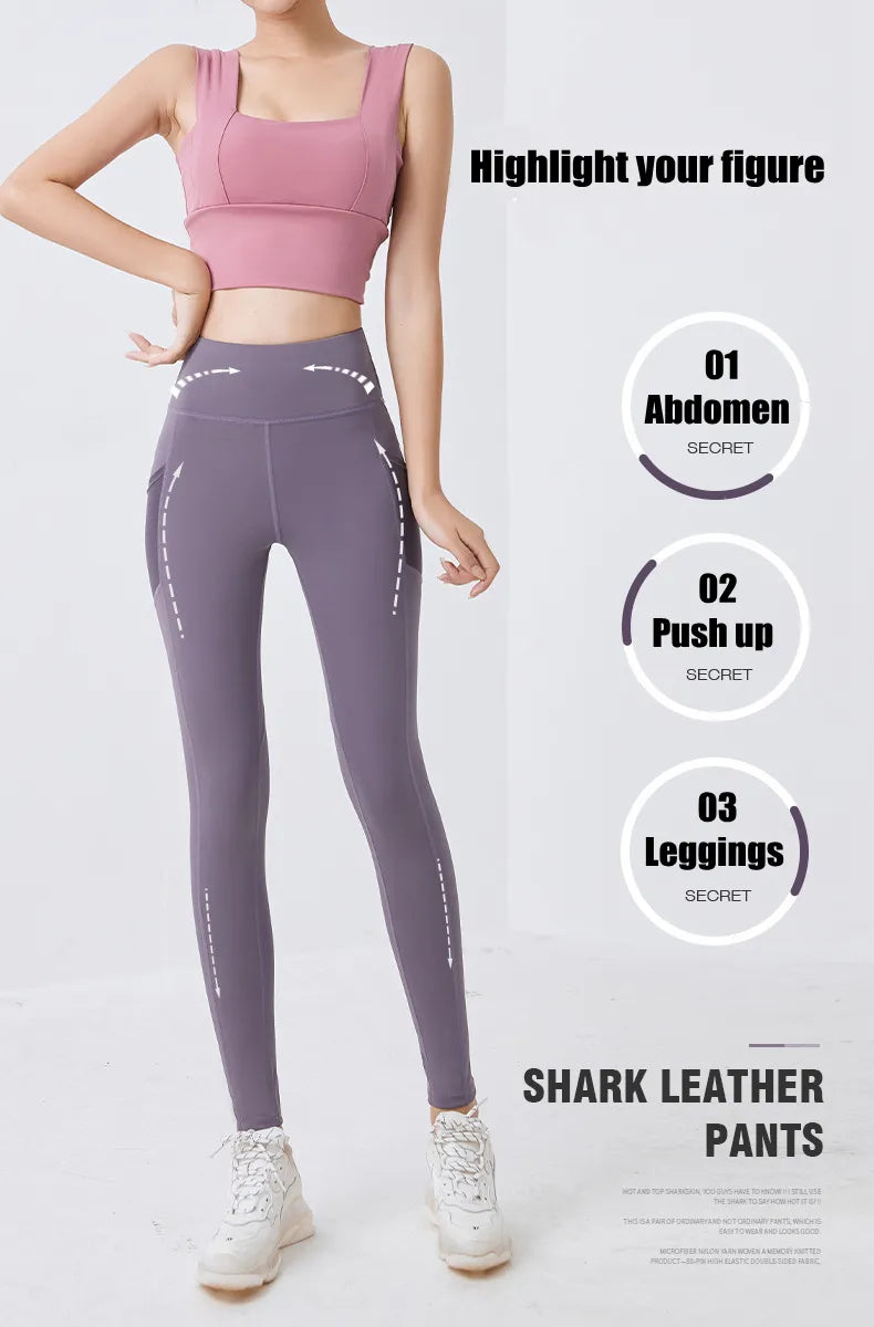 Women’s High-Stretch Yoga Leggings with Pocket