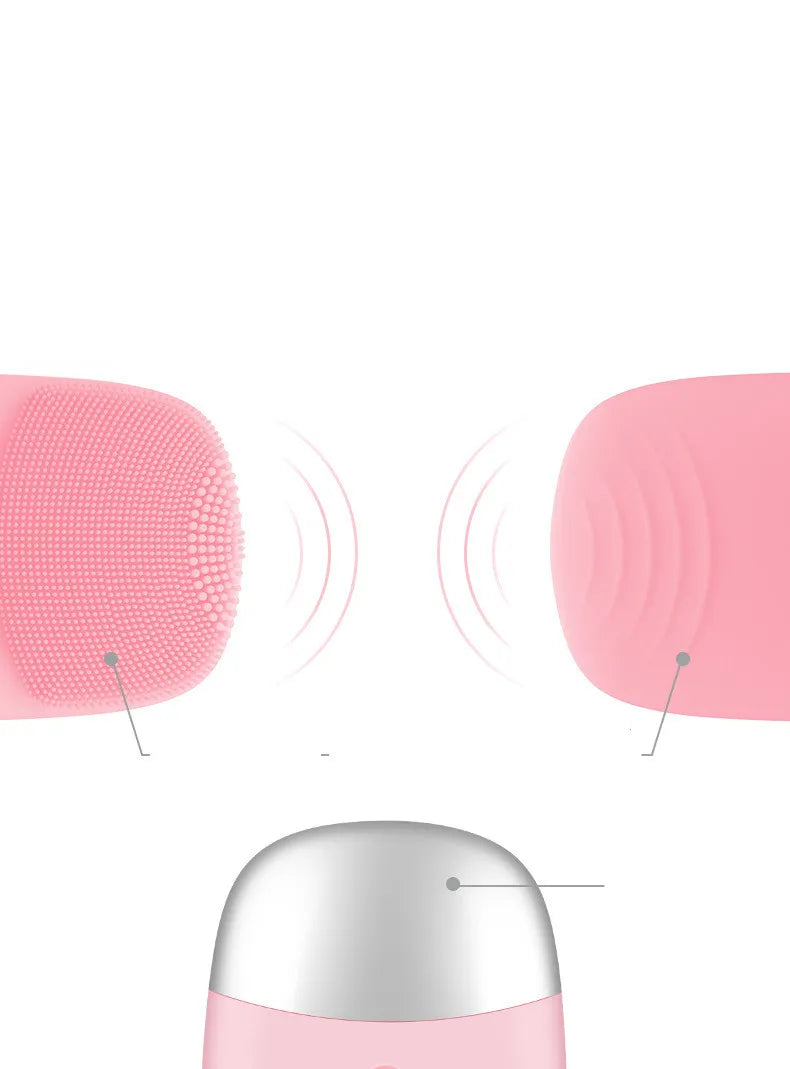 Mini Silicone Electric Facial Cleansing Brush