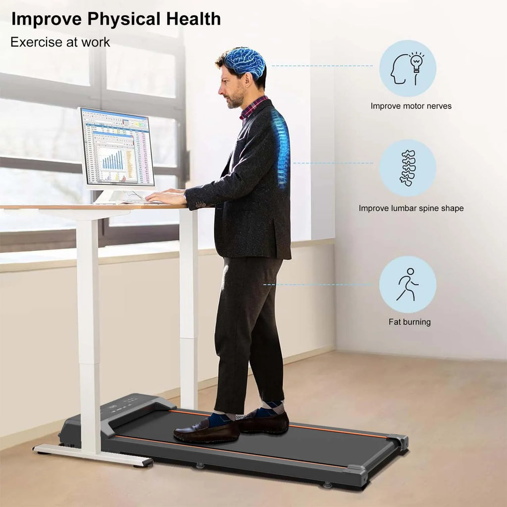 Portable Walking Pad Under Desk Treadmill with LED Display
