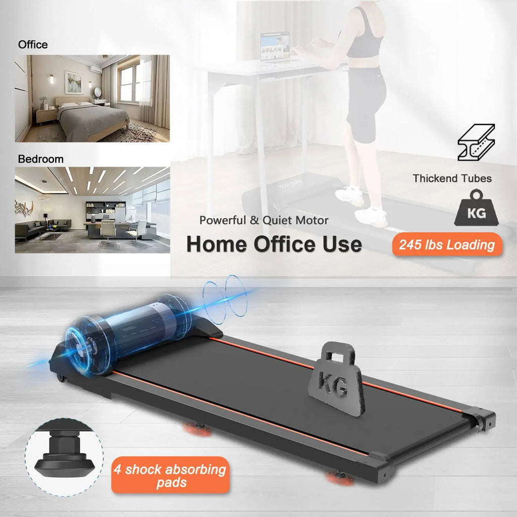 Portable Walking Pad Under Desk Treadmill with LED Display