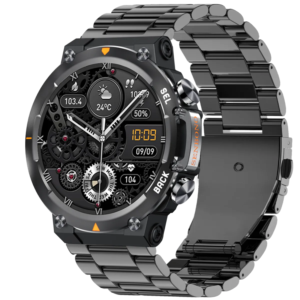 MAX18 AMOLED Smartwatch with BT Calls & AI Voice
