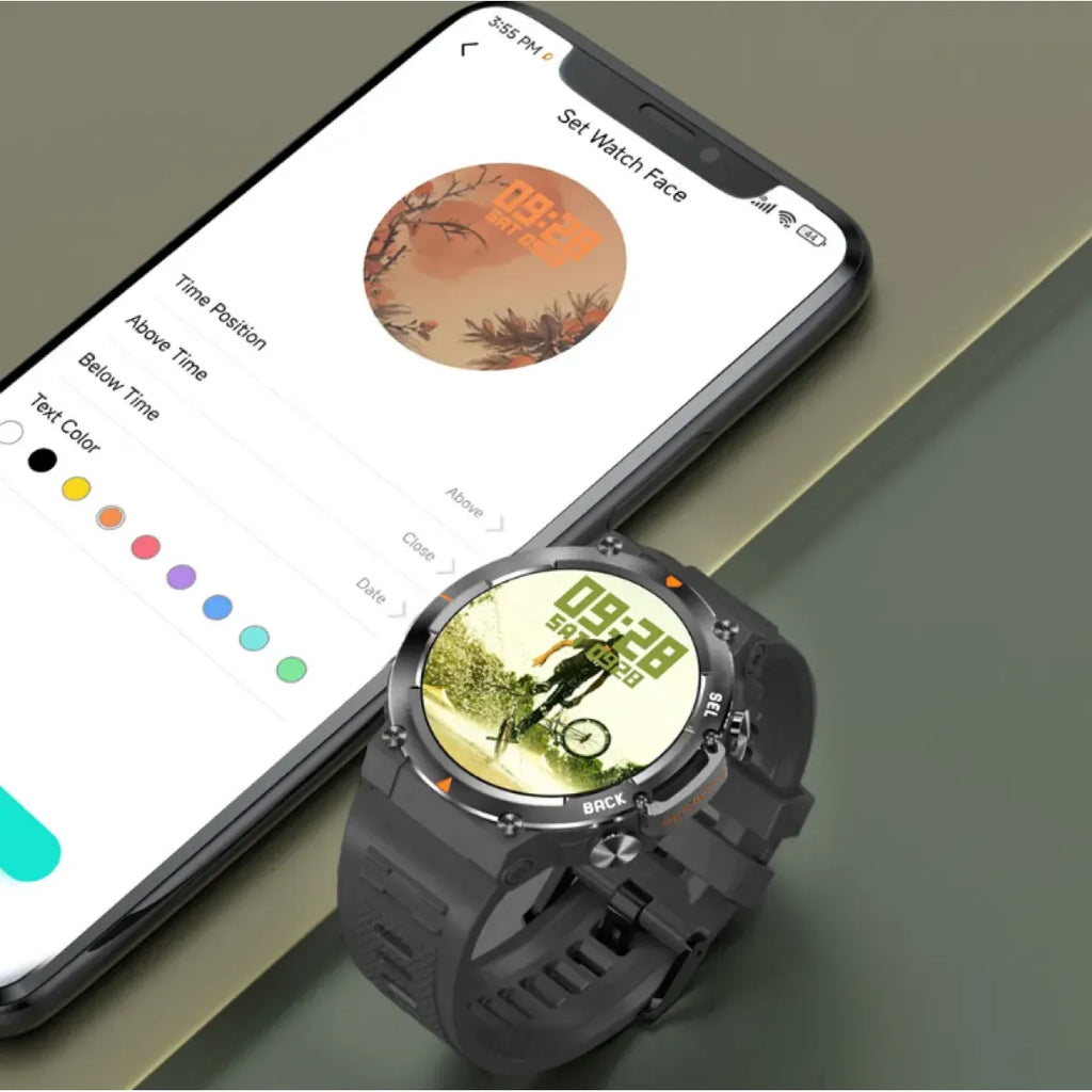 MAX18 AMOLED Smartwatch with BT Calls & AI Voice
