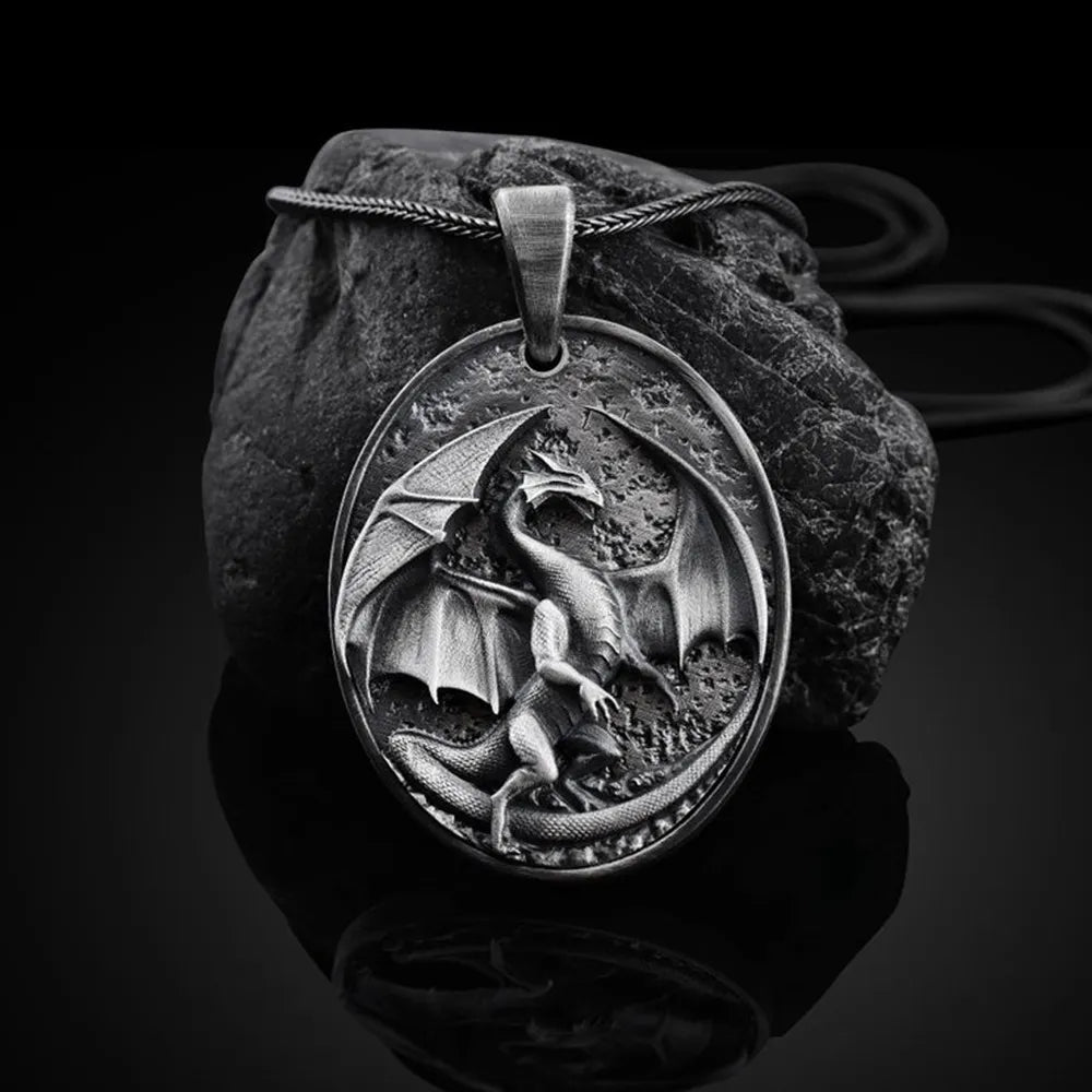 Men’s Dragon Hip Hop Pendant Necklace