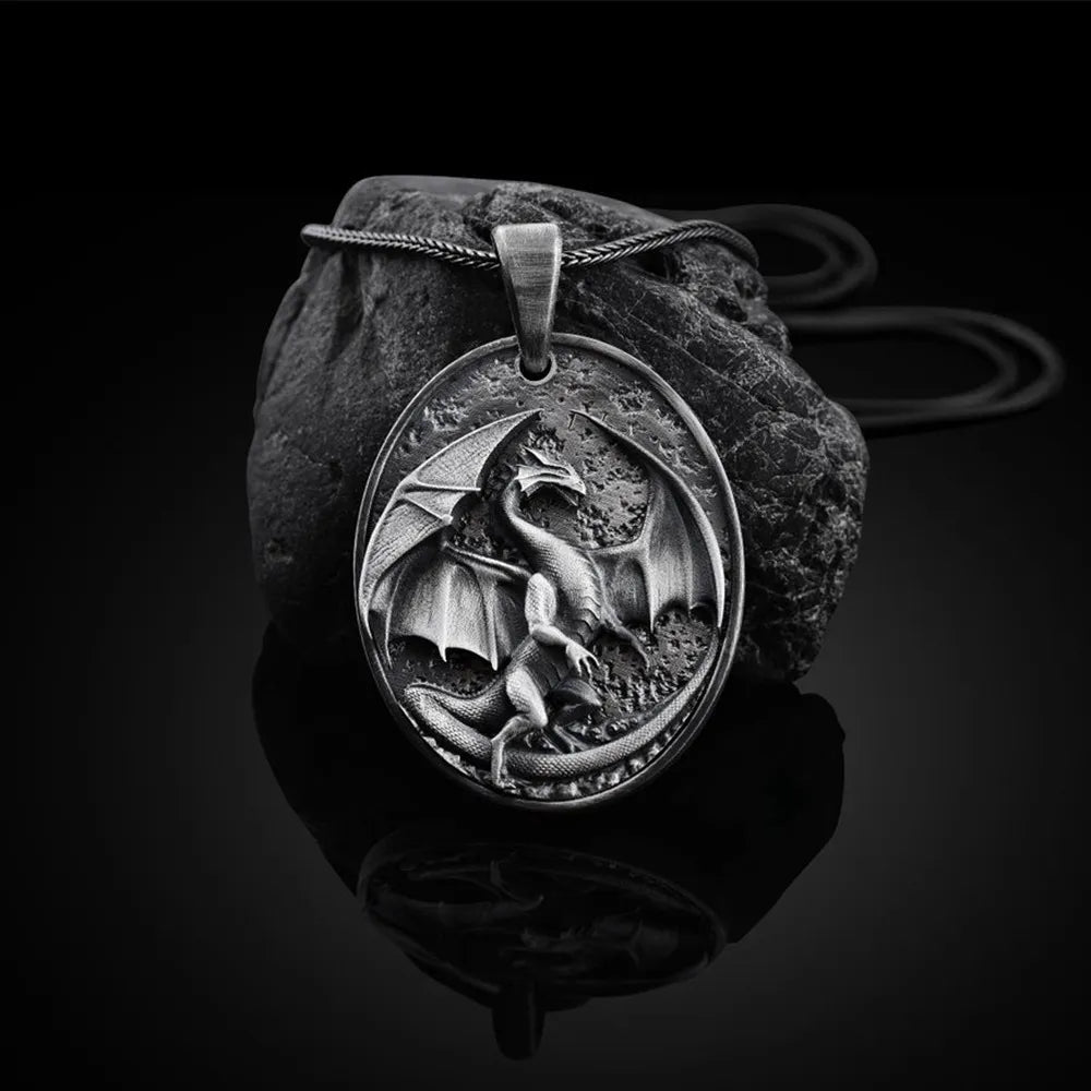 Men’s Dragon Hip Hop Pendant Necklace
